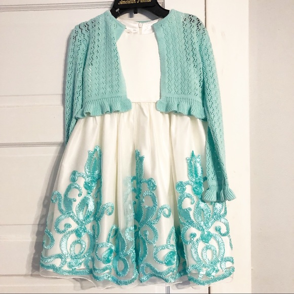 American Princess Other - American Princess White/Mint Formal Dress - Size 5